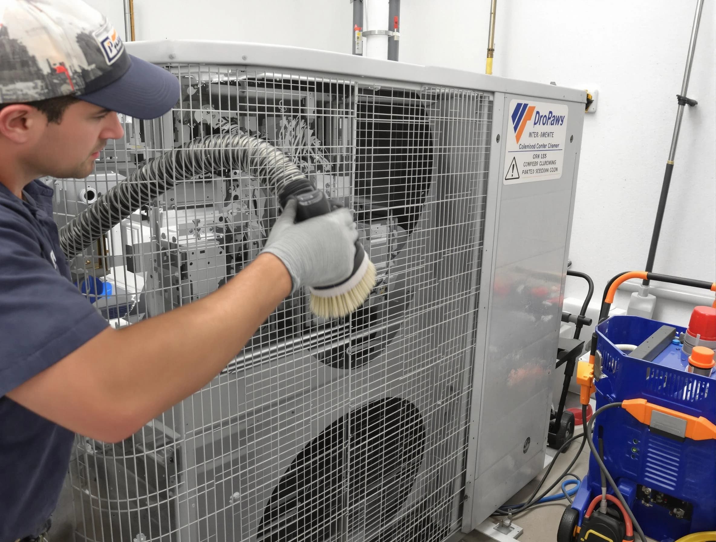 Bethel Park Air Duct Cleaning specialist performing precision AC coil cleaning for improved system performance in Bethel Park