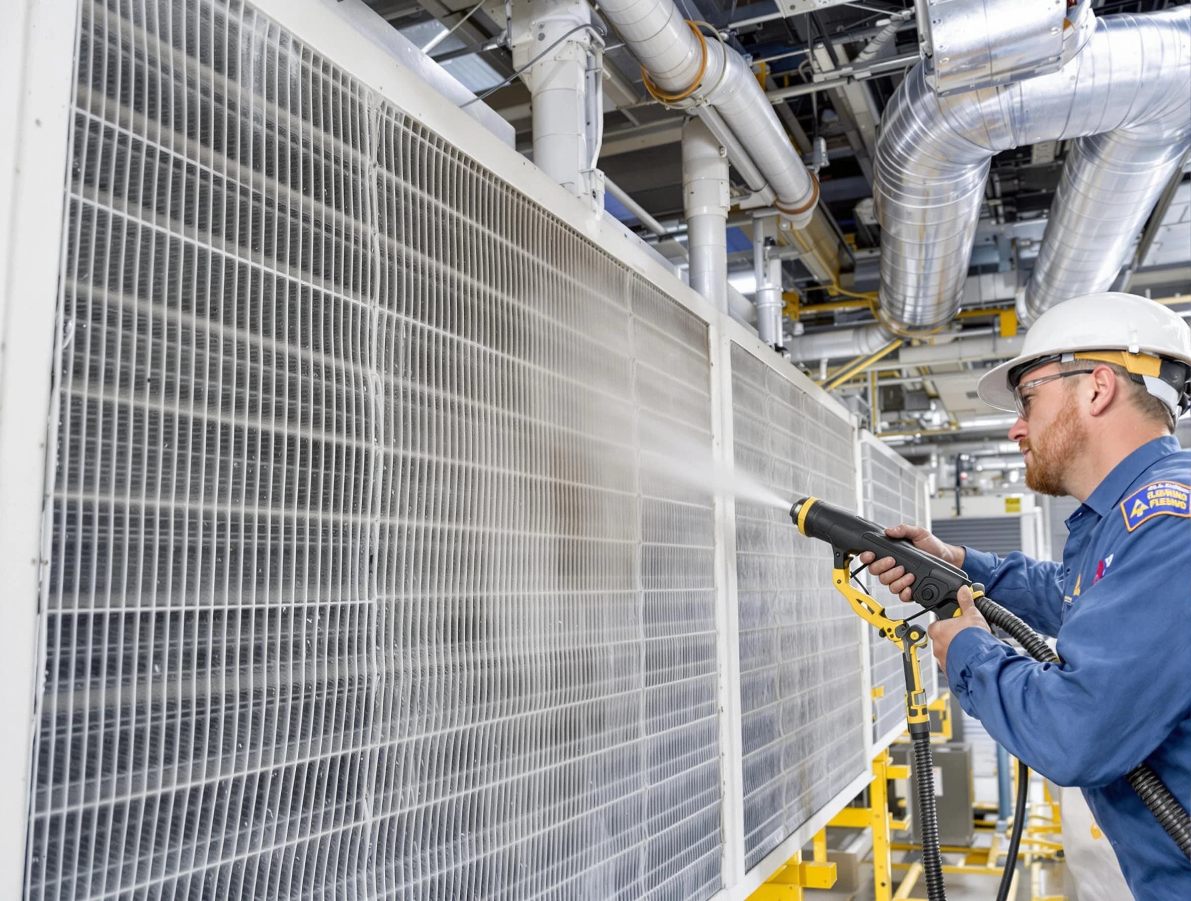 Professional commercial coil cleaning by Bethel Park Air Duct Cleaning in Bethel Park