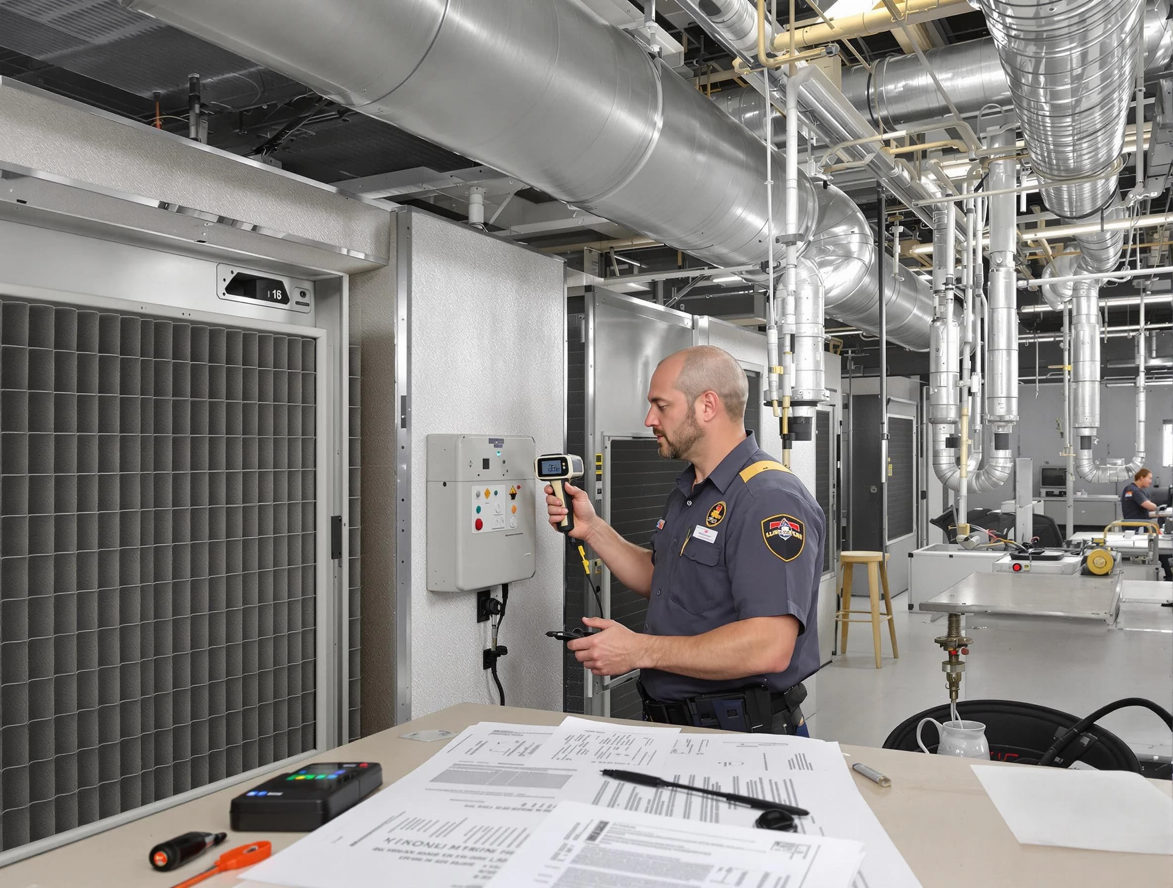 Professional filter system inspection by Bethel Park Air Duct Cleaning in Bethel Park