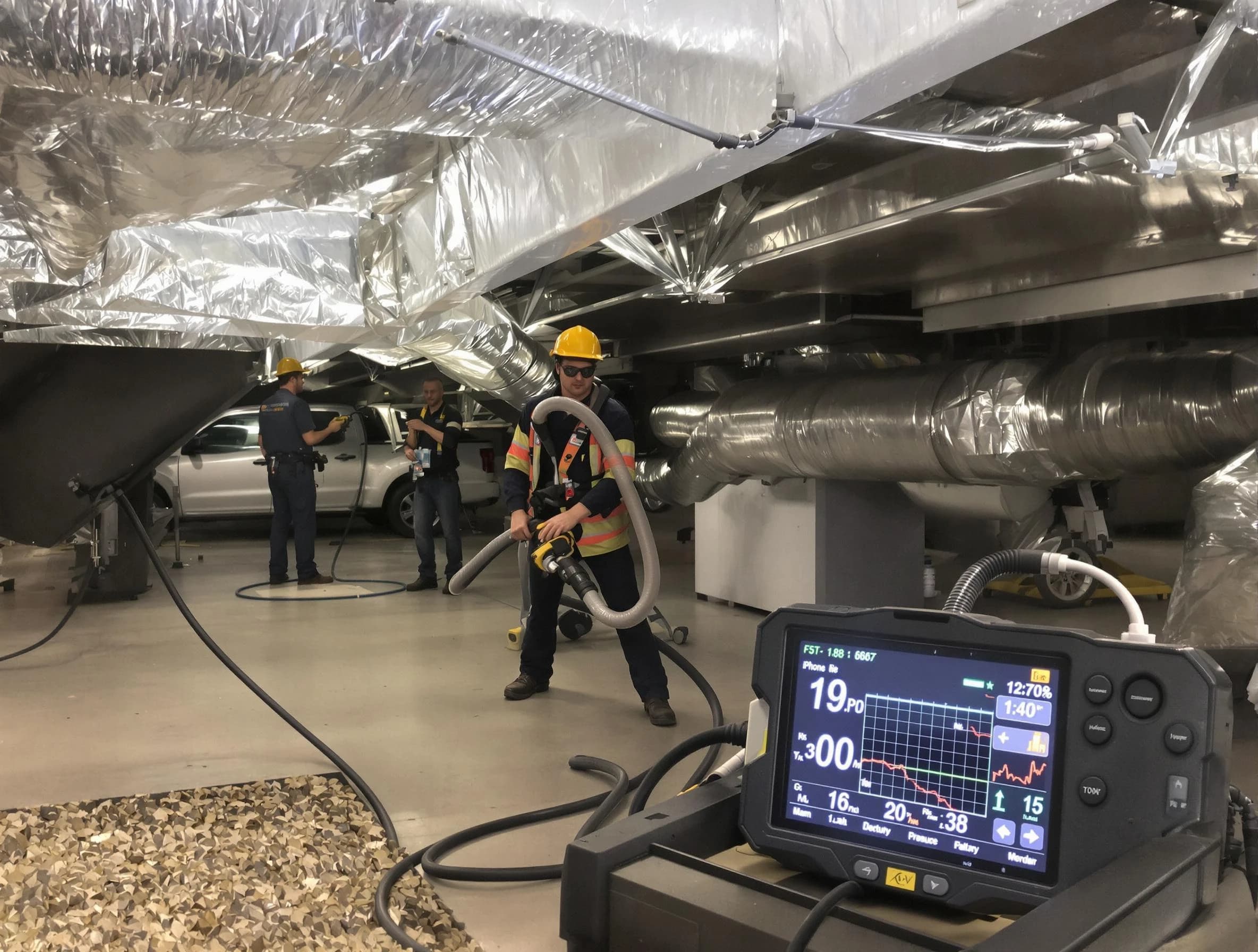 Professional negative pressure duct cleaning by Bethel Park Air Duct Cleaning in Bethel Park