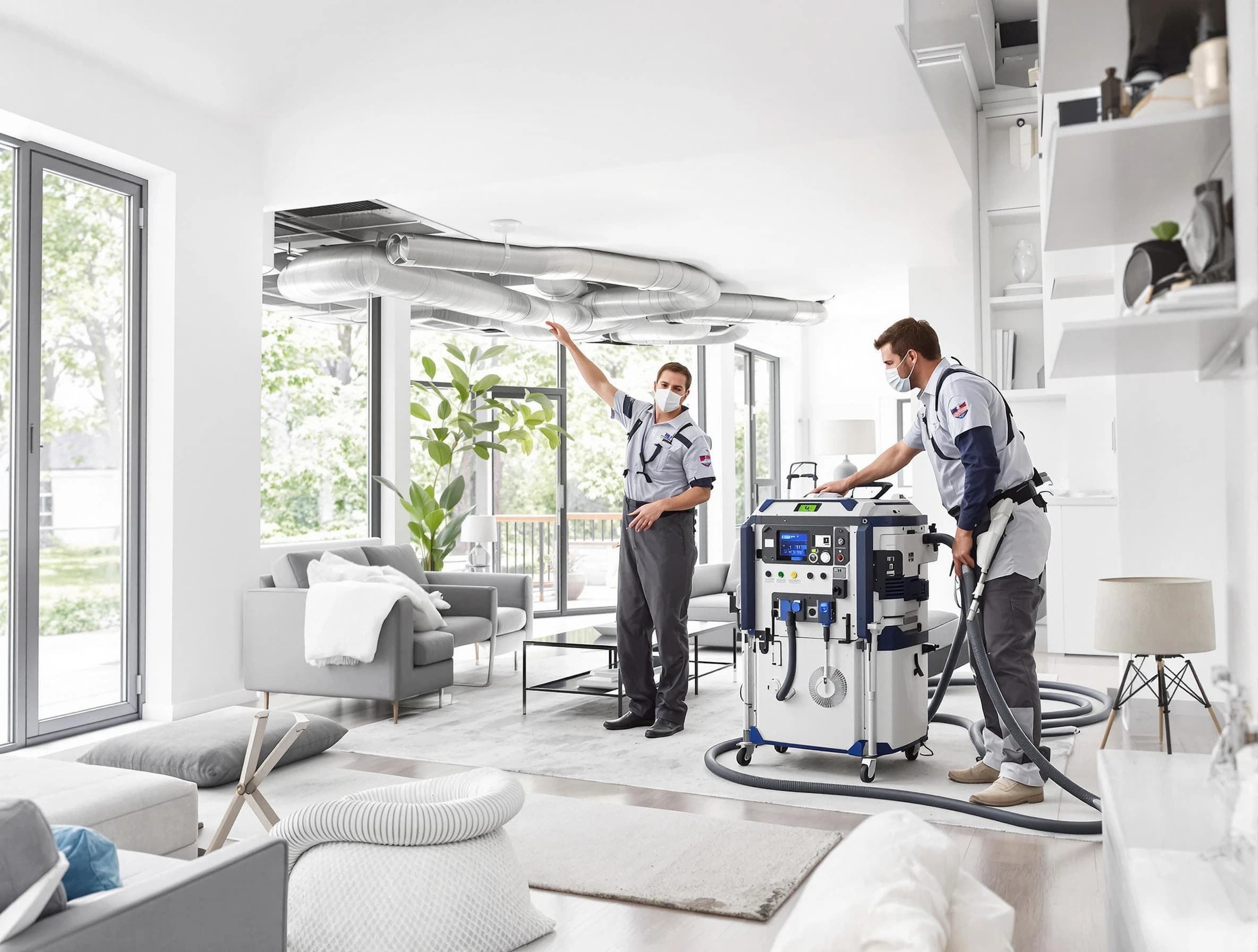 Bethel Park Air Duct Cleaning professional conducting pure air duct cleaning with state-of-the-art equipment in Bethel Park