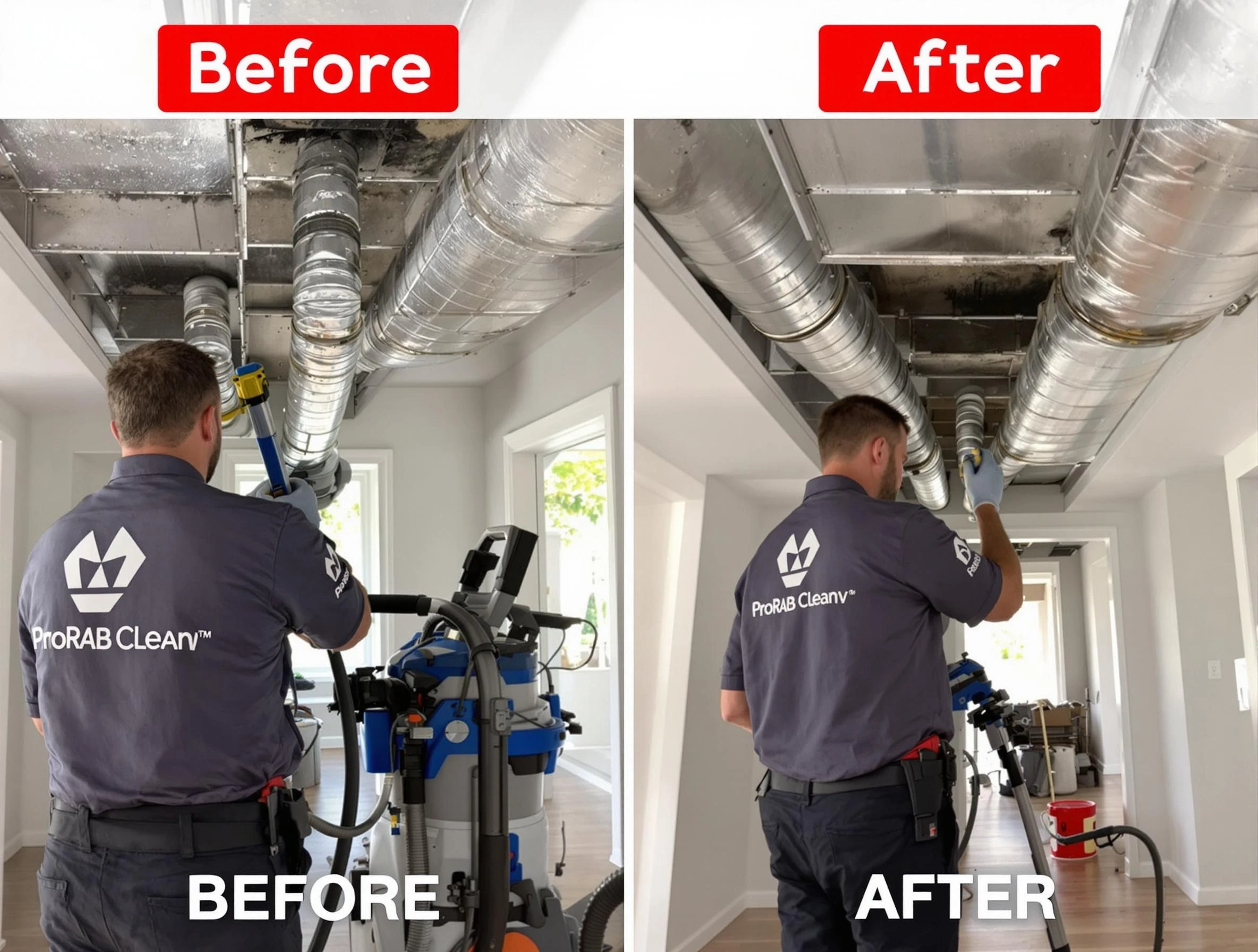 Bethel Park Air Duct Cleaning expert performing thorough residential duct cleaning in a Bethel Park home